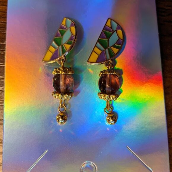 Abstract Art Earrings - Picture 4 of 9
